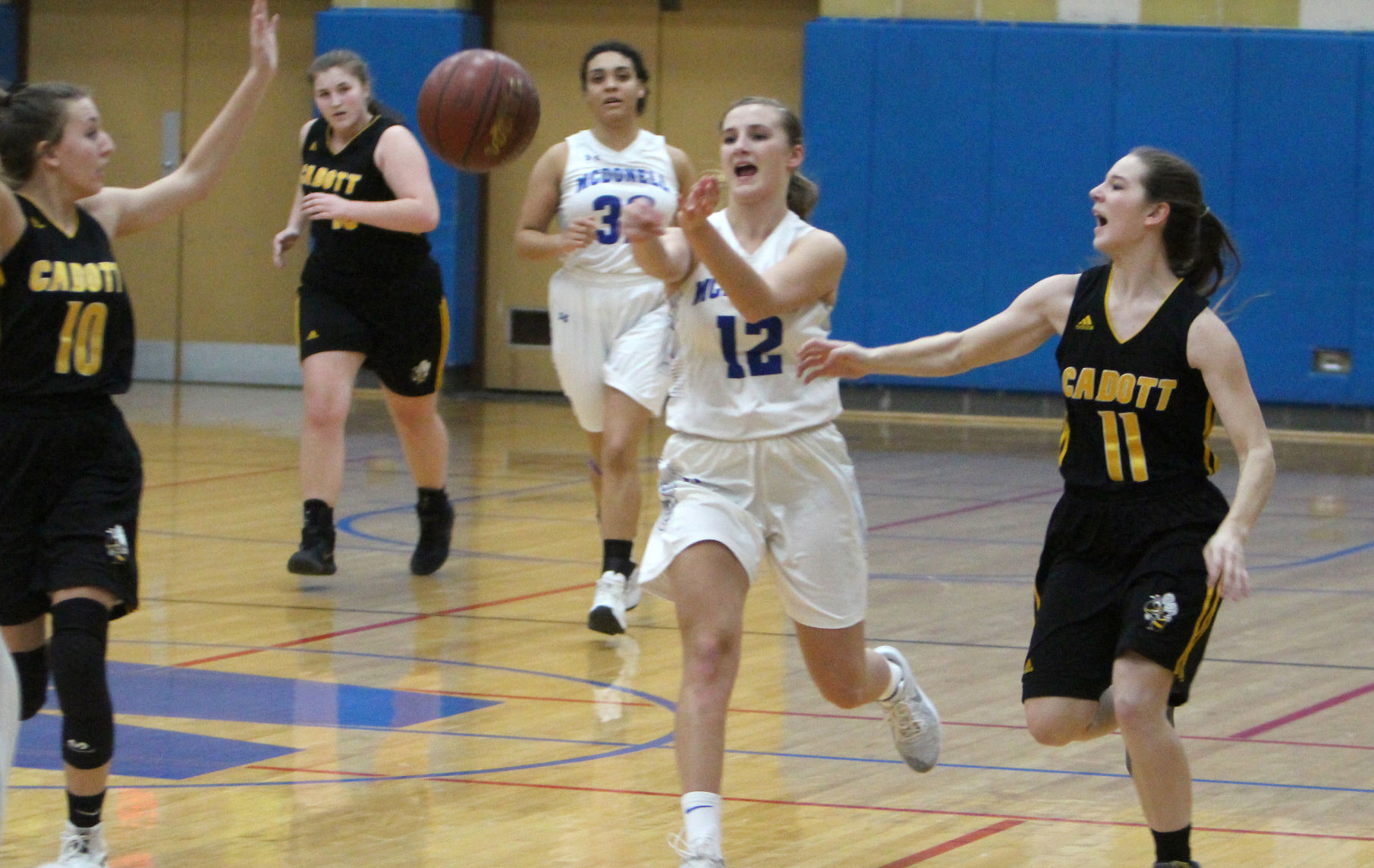 Cadott at McDonell girls basketball 1-3-19